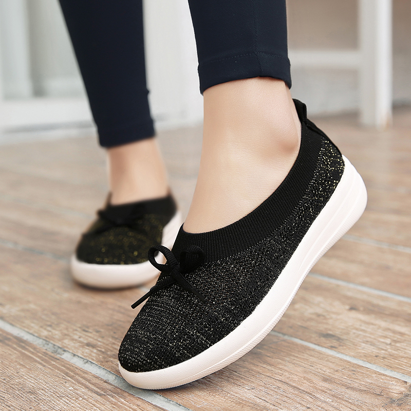 Athletic-Casual-Shoes-Women-Breathable-Knitting-Flats-Loafers-1255802