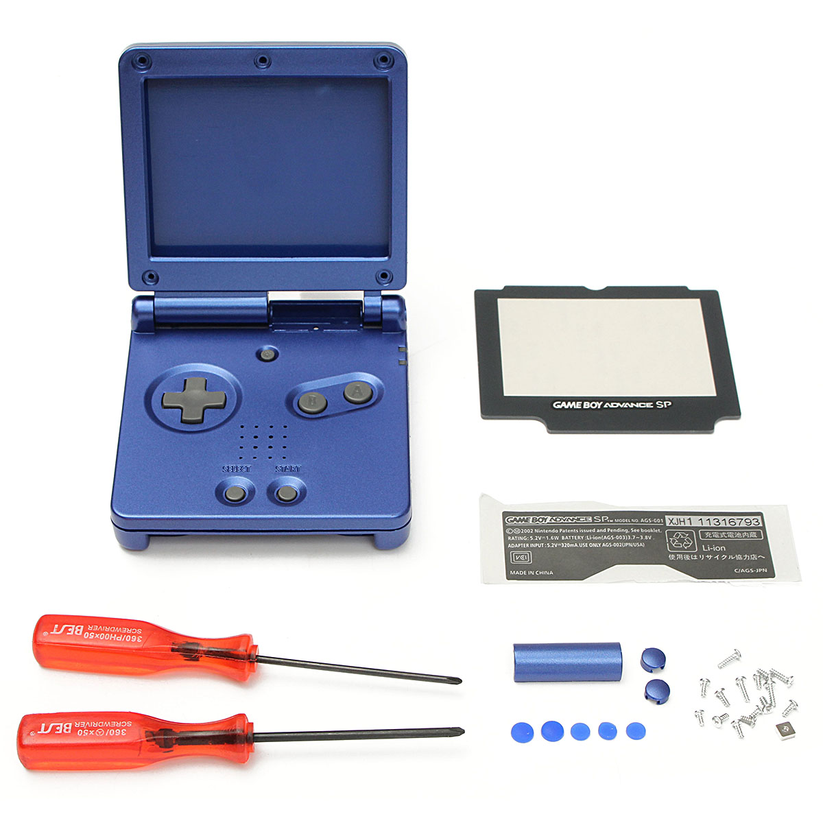 Shell-Housing-Replacement-For-Nintendo-Game-Boy-Advance-SP-GBA-SP-Console-Blue-1183694