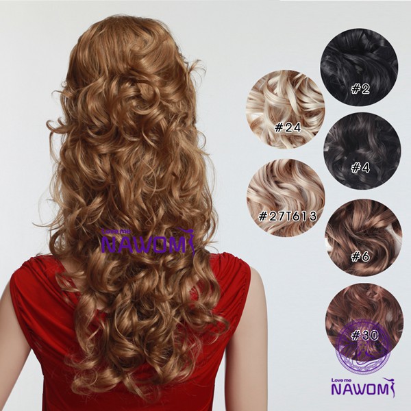 7Pcs-NAWOMI-Body-Wave-Heat-Resistant-Friendly-Clip-In-Synthetic-Hair-Extension-2165-Inch-30-Brown-994559