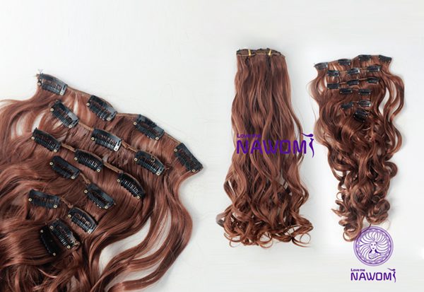 7Pcs-NAWOMI-Body-Wave-Heat-Resistant-Friendly-Clip-In-Synthetic-Hair-Extension-2165-Inch-30-Brown-994559