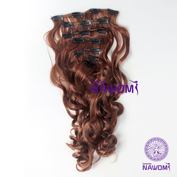 7Pcs-NAWOMI-Body-Wave-Heat-Resistant-Friendly-Clip-In-Synthetic-Hair-Extension-2165-Inch-30-Brown-994559