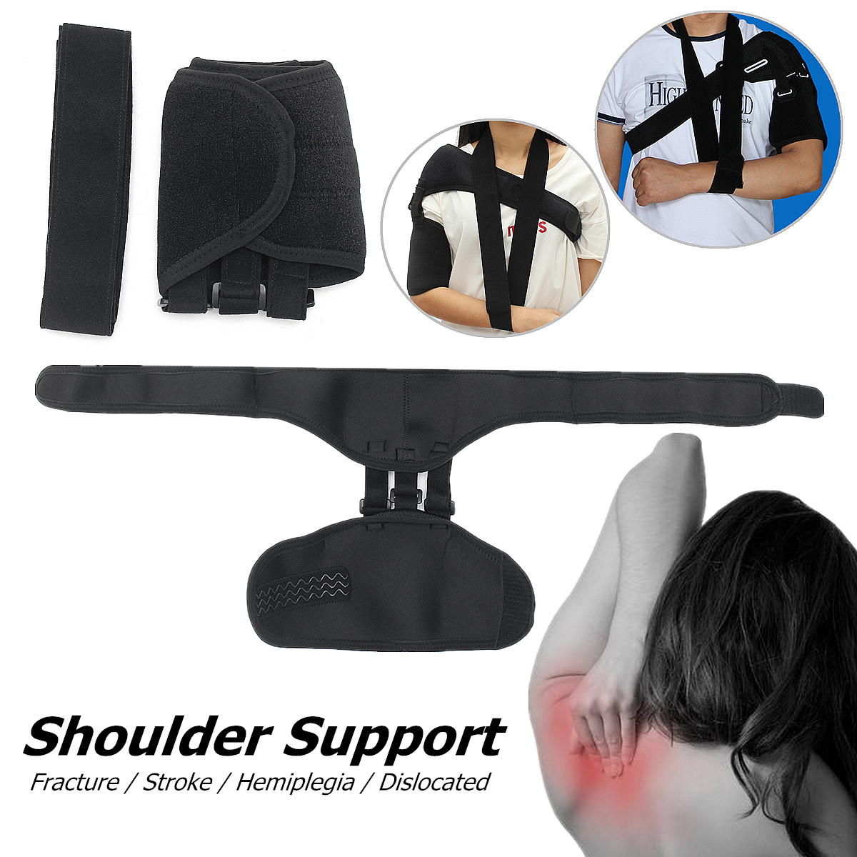 Adjustable-Shoulder-Support-Strap-Brace-Wrap-Dislocation-Arthritis-Pain-Relief-Regular-Section-1209009