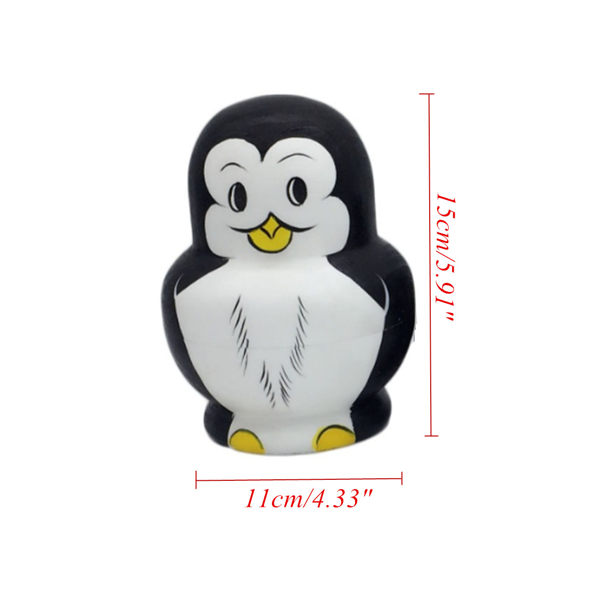 10-Pcs-Wooden-Penguin-Animal-Hand-Painted-Russian-Nesting-Doll-Decor-Gifts-Toy-1318239