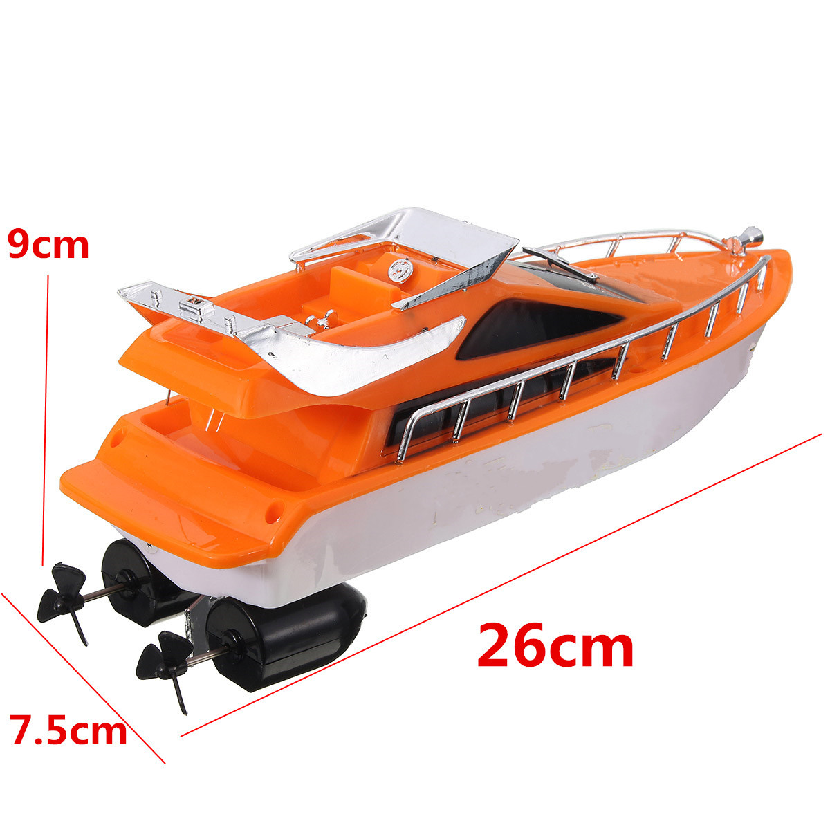 26x75x9cm-Orange-Plastic-Electric-Remote-Control-Kid-Chirdren-Toy-Speed-Boat-1104283