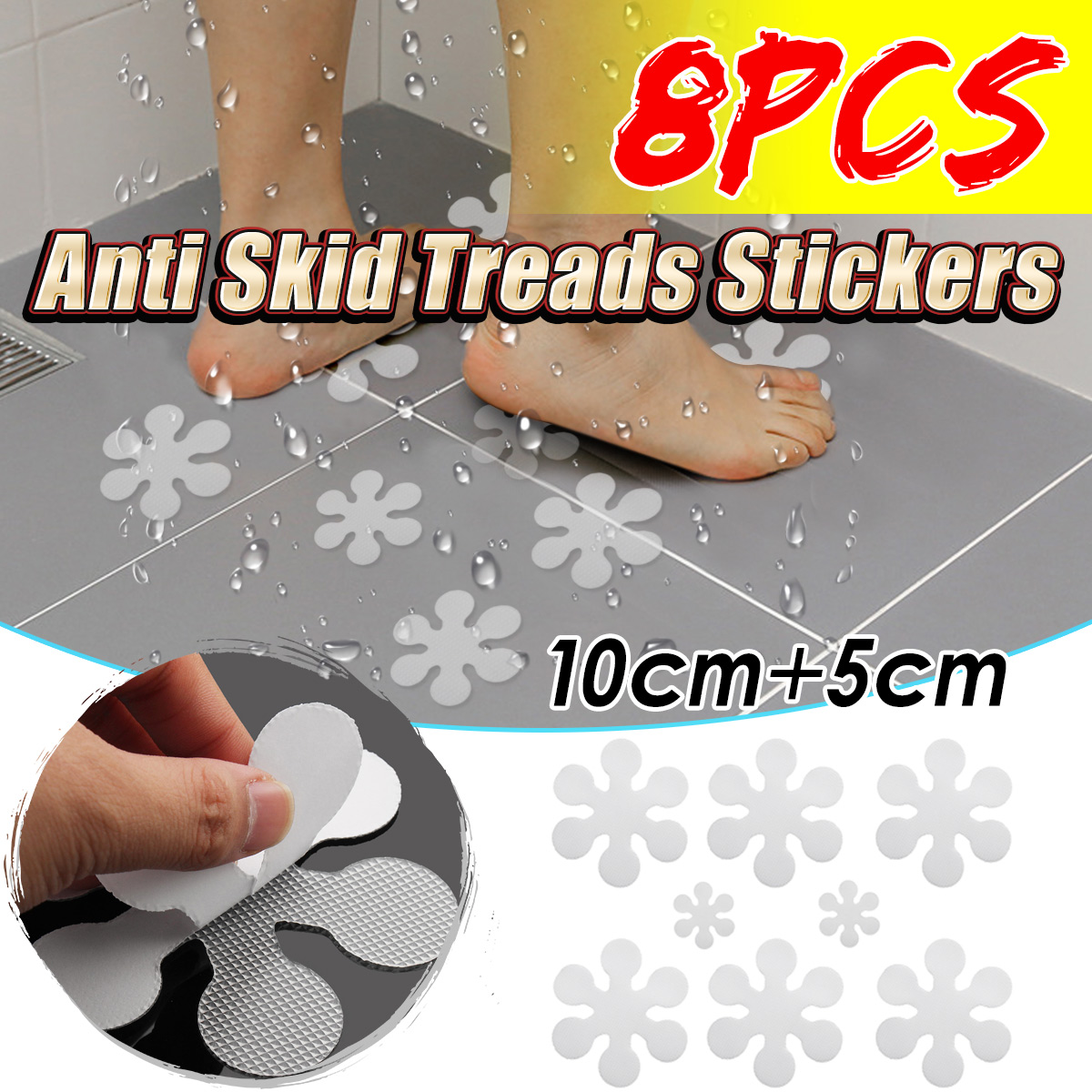 8Pcs-Snowflake-Shape-Anti-Skid-Waterproof-Bath-Tub-Treads-Bathroom-Stickers-Decorations-1364551