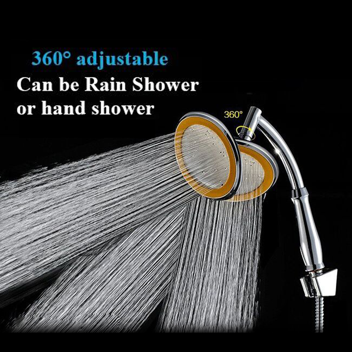 6-Inch-Round-Rainfall-Shower-Head-Set-Bathroom-Sprayer-Adjustable-Extension-Arm-1366159