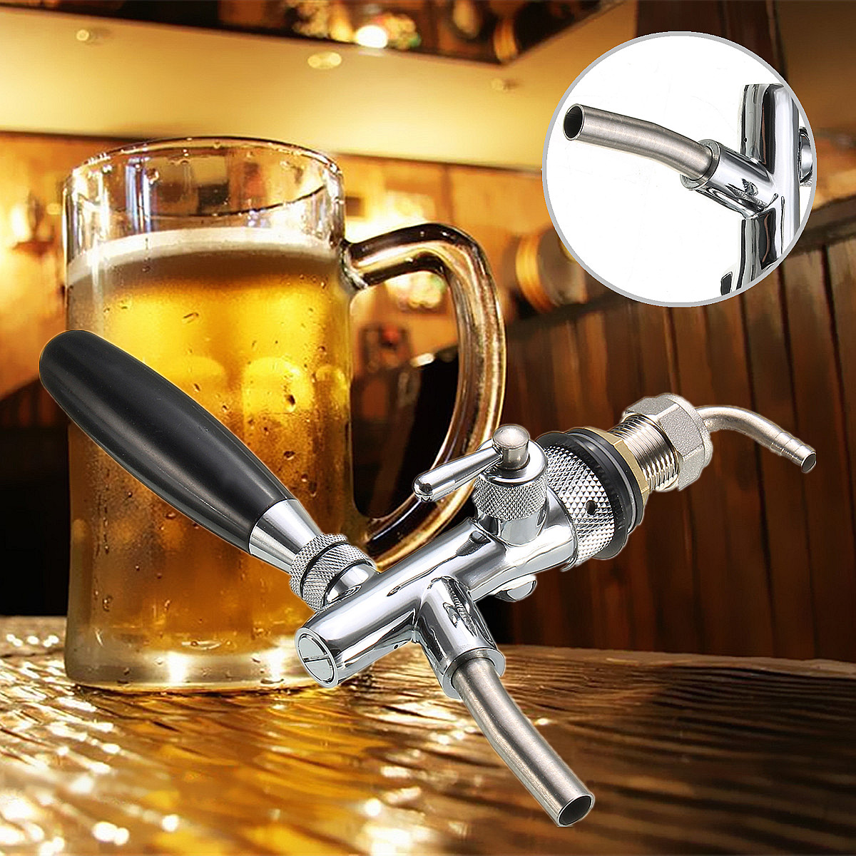 Adjustable-Draft-Beer-Faucet-Home-Brew-Dispenser-with-Flow-Controller-For-Keg-Tap-G58-Shank-1162834