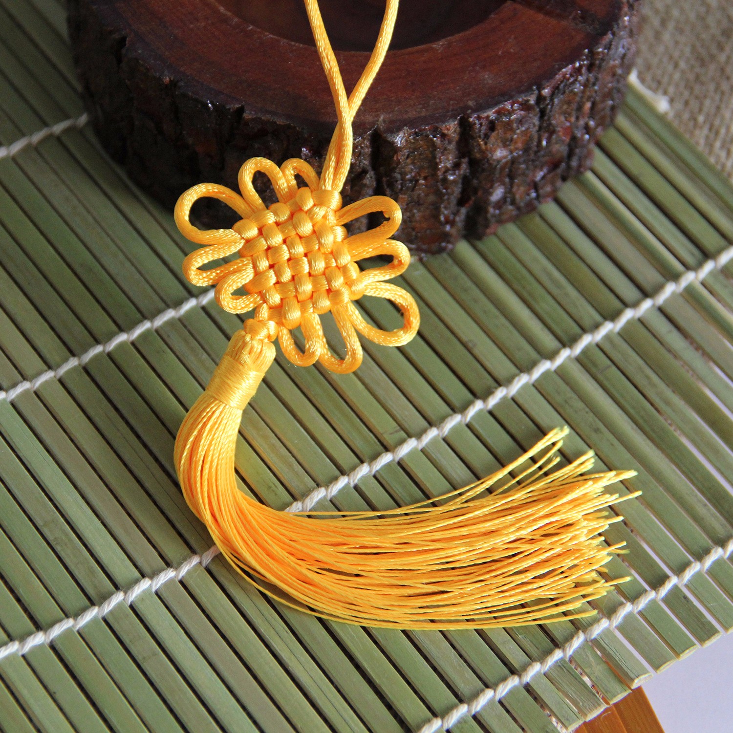 21X55CM-Yellow-Chinese-Knot-Silk-Line-Hanging-Home-Decoration-Chinese-New-Year-Gift-1114114