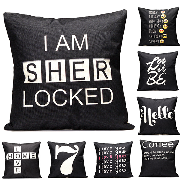 43x43cm-Black-English-Letter-Fashion-Cotton-Linen-Pillow-Case-Home-Sofa-Seat-Bed-Car-Cushion-Decor-1100689