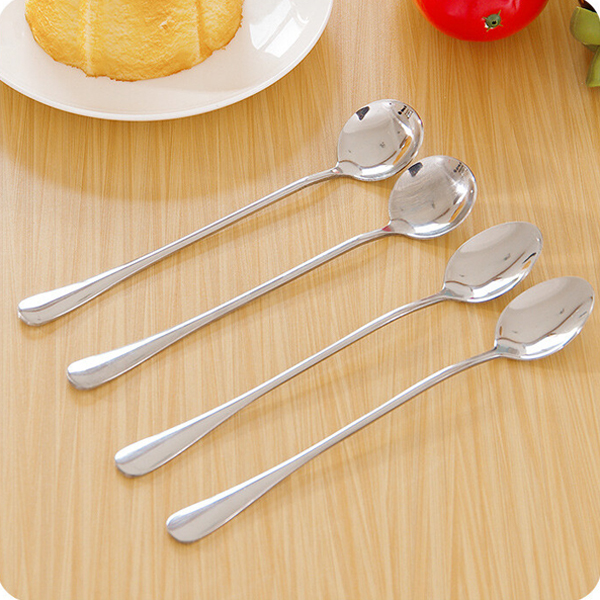 Honana-Stainless-Steel-Long-Handle-Coffee-Milk-Mixing-Spoon-Scoop-Cutlery-997183