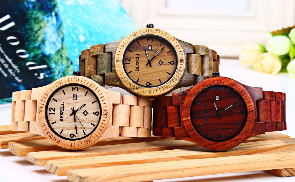 BEWELL-ZS-W086B-Men-Natural-Wooden-Auto-Calendar-Display-Fashion-Quartz-Wrist-Watch-1066712