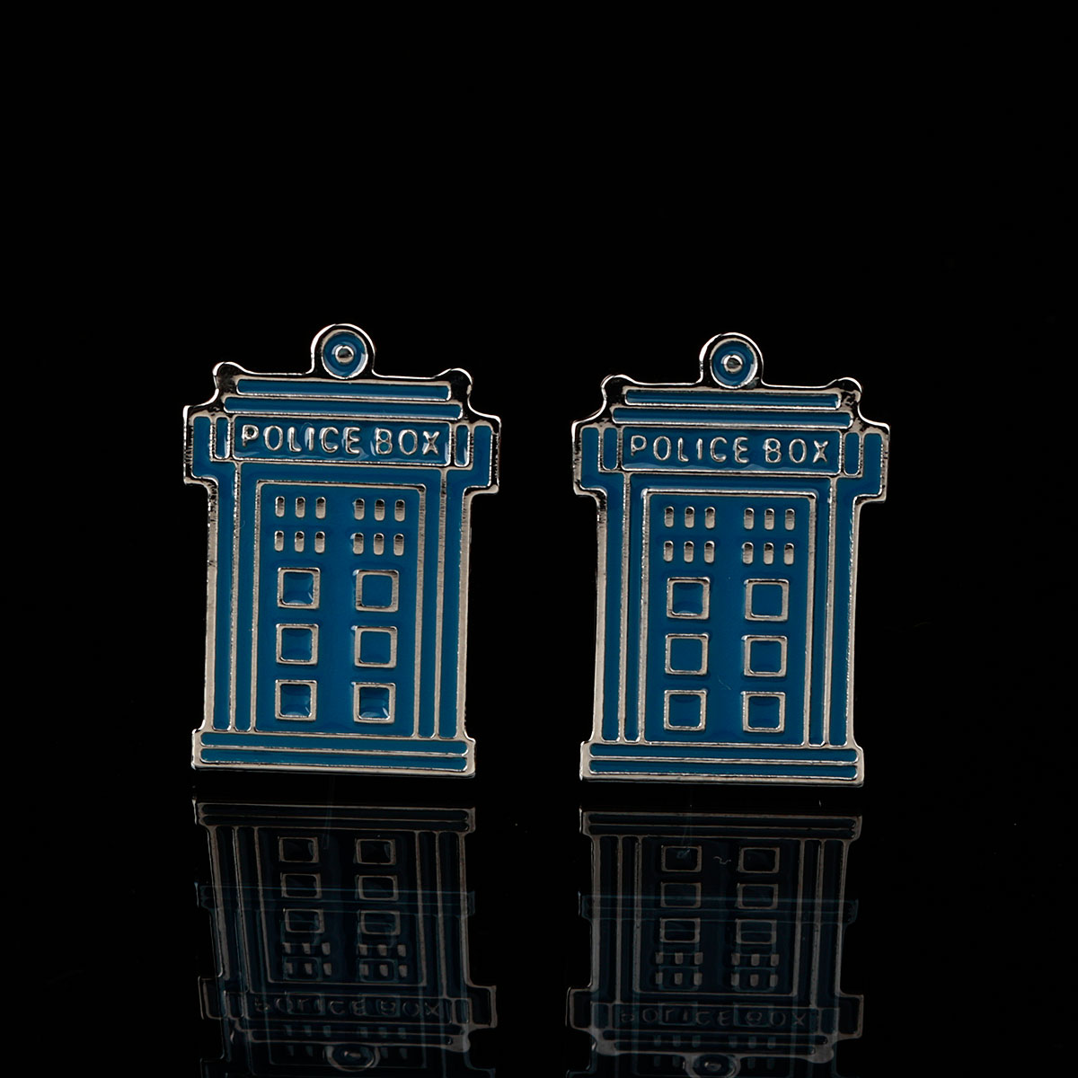 Men-Male-Silver-Police-Box-Pattern-Blue-Enamel-Cuff-Links-Wedding-Gift-Suit-Shirt-Accessories-1024615