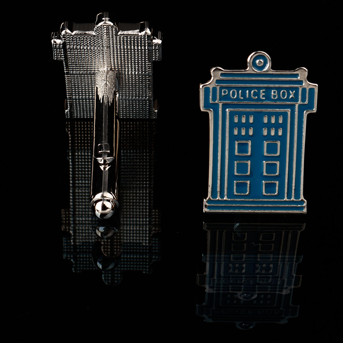 Men-Male-Silver-Police-Box-Pattern-Blue-Enamel-Cuff-Links-Wedding-Gift-Suit-Shirt-Accessories-1024615