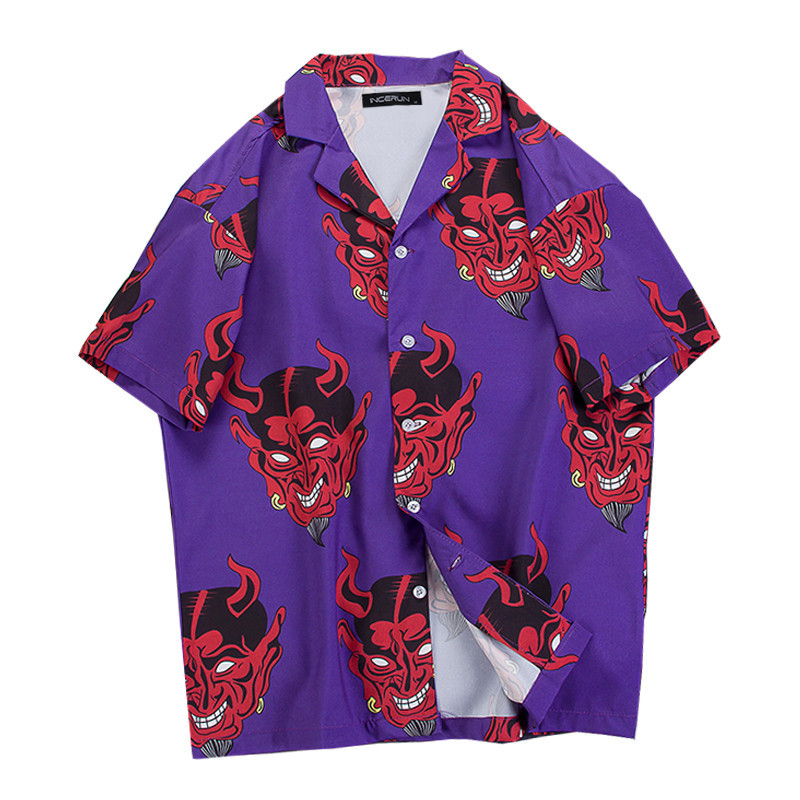 devil print shirt