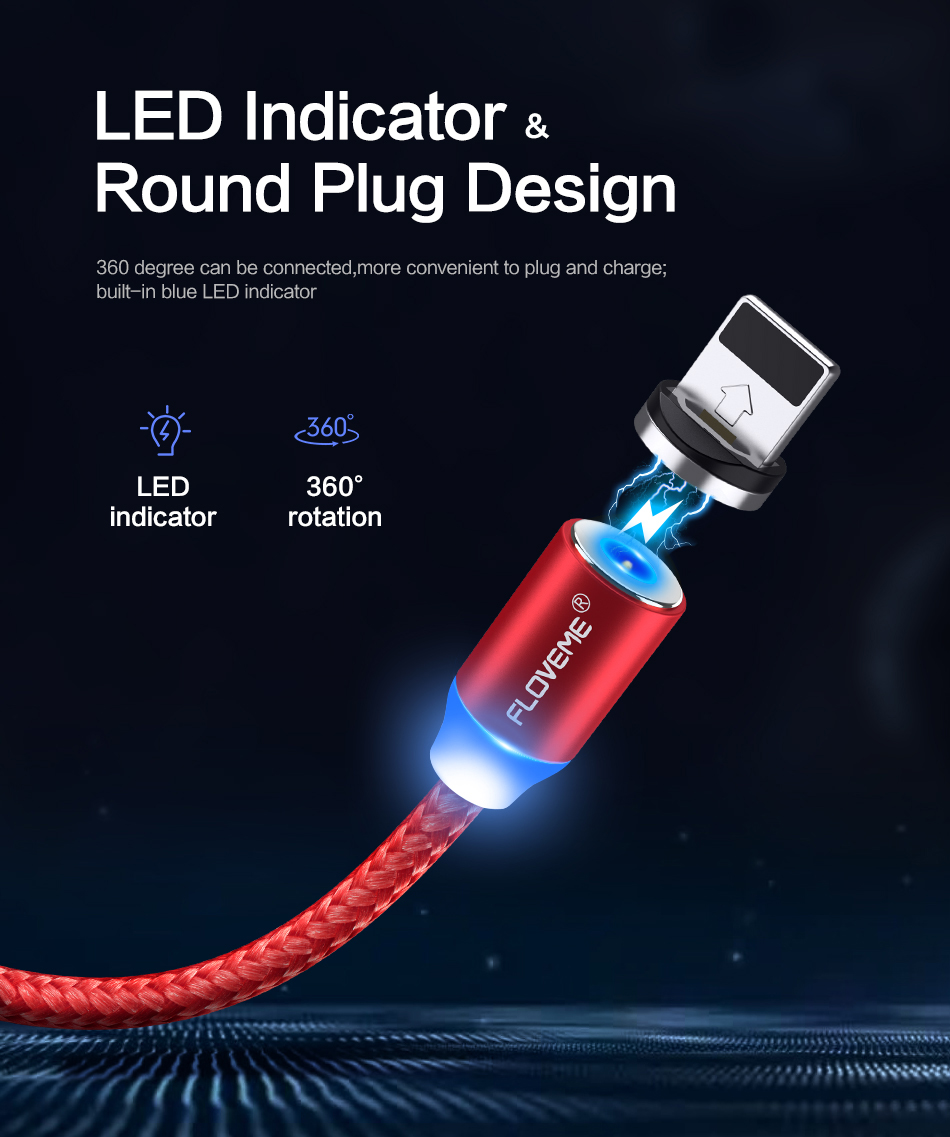 FLOVEME-Micro-USB-LED-Magnetic-Braided-Fast-Charging-Data-Cable-2m-For-Redmi-Note-5-Note-6-Pro-S7-1392883