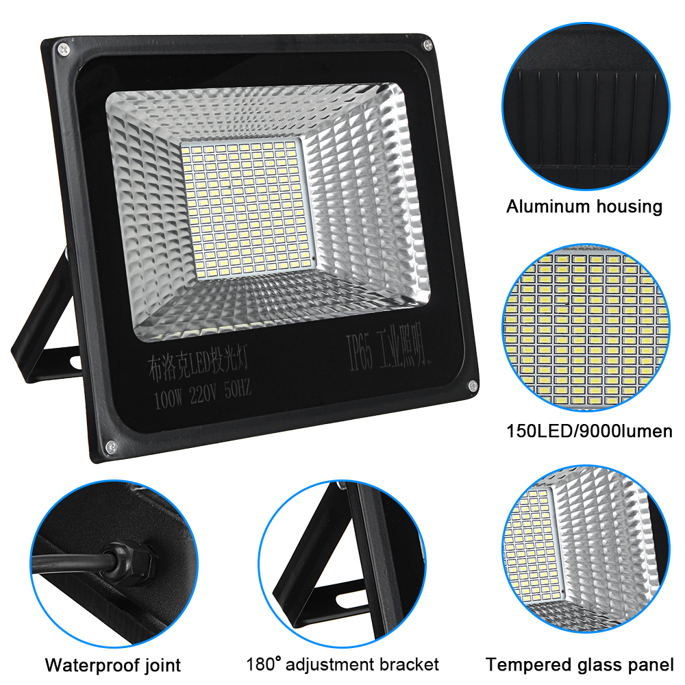 100W-9000LM-150LED-COB-Flood-Light--IP65-Waterproof-Outdoor-Super-Bright-Camping-Lantern-1415156