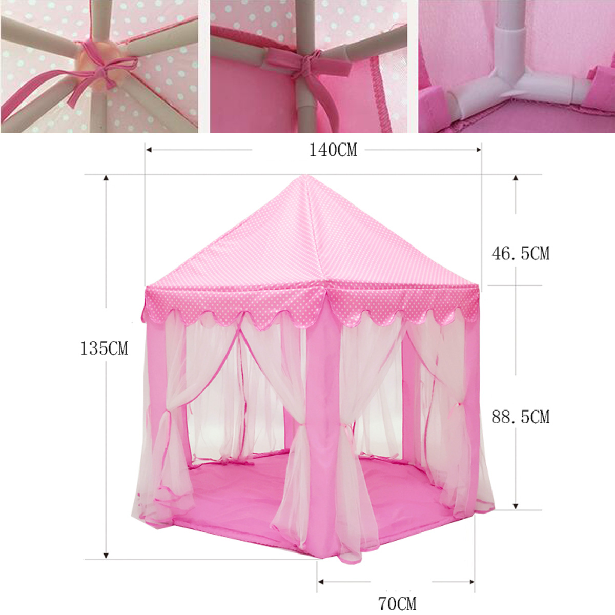 Children-Kids-Play-House-Outdoor-Indoor-Game-Toys-Tent-Girls-Pink-Princess-Castle--Pad-Mat-1265244