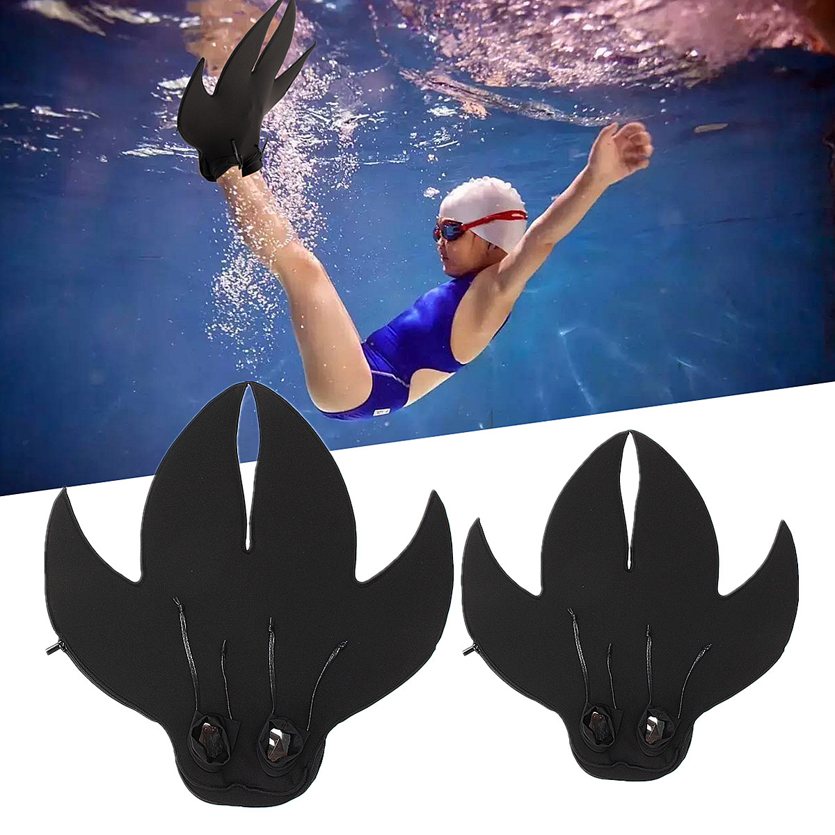 Adult-Kids-Mermaid-Tail-Diving-Flippers-Swimmable-Monofin-Mono-Swimming-Fin-Foot-Shoes-1176575