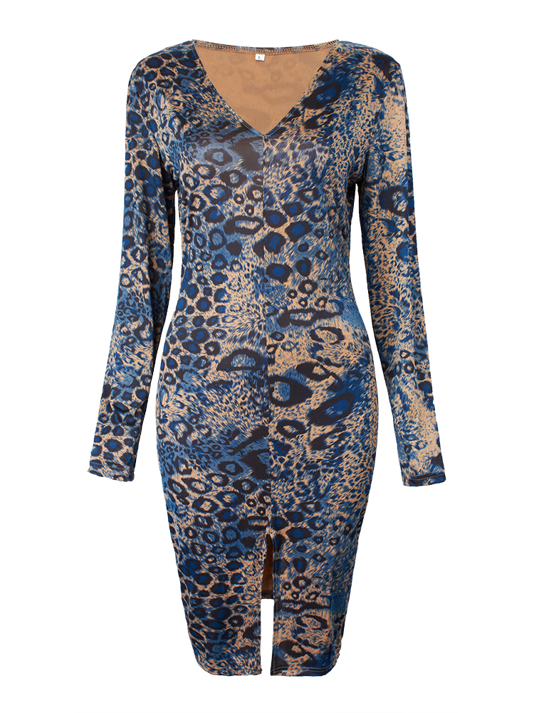 Sexy-Leopard-V-Neck-Split-Women-Bodycon-Dress-1014582