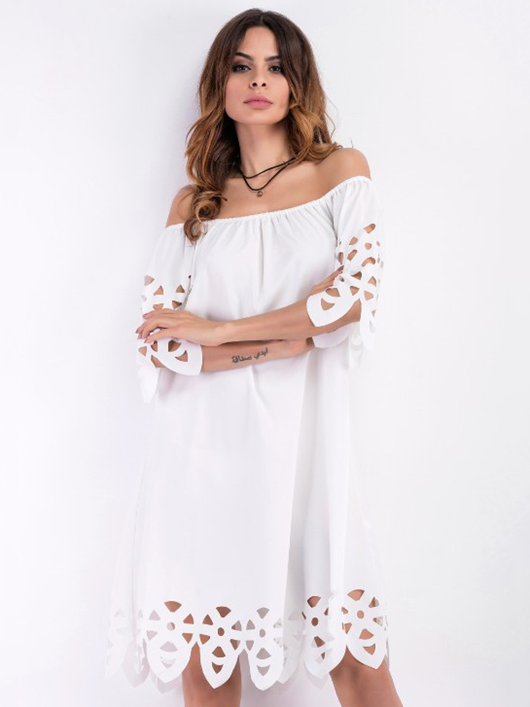 Sexy-Off-Shoulder-Hollow-Burning-Flowers-Pure-Color-Women-Mini-Dresses-1130926