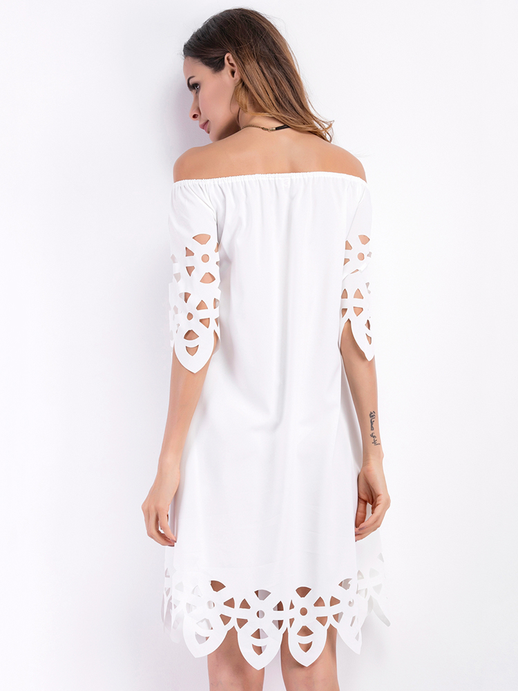 Sexy-Off-Shoulder-Hollow-Burning-Flowers-Pure-Color-Women-Mini-Dresses-1130926