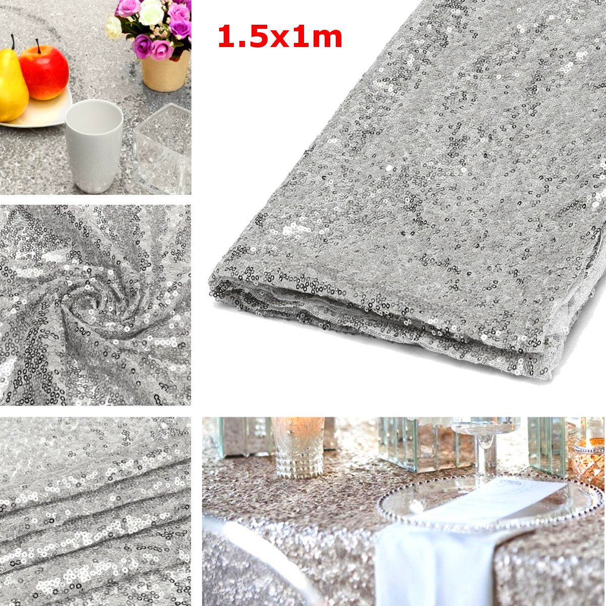 100150cm-Rectangular-Silver-Sequin-Tablecloth-Wedding-Party-Banquet-Table-Decoration-1118718