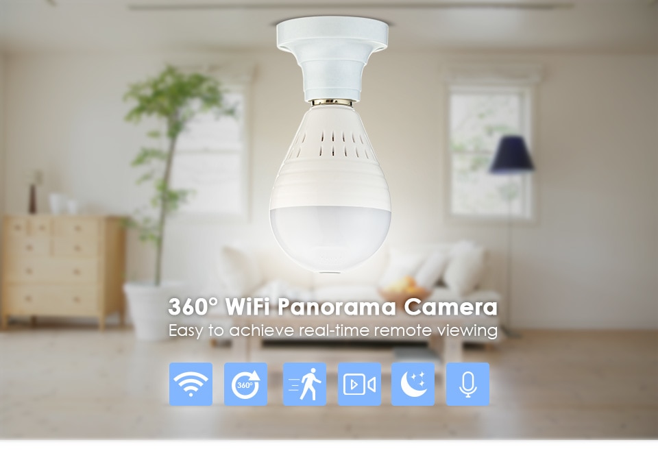 KERUI-LED-Light-960P-Wireless-Panoramic-Home-Security-WiFi-CCTV-Fisheye-Bulb-Lamp-IP-Camera-360-Degr-32857581577